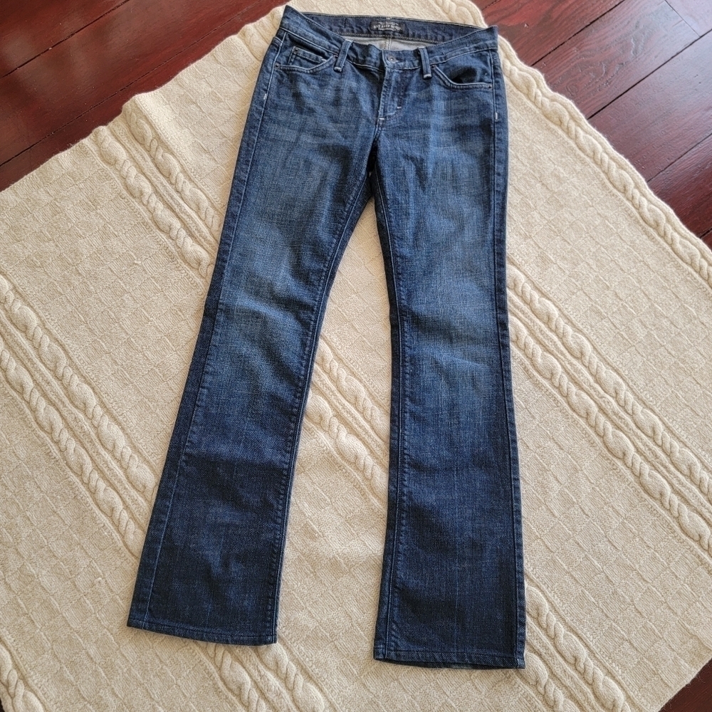 RARE James Jeans Dry Aged Denim Limited Edition Rhinestone Bootcut Jeans size 26